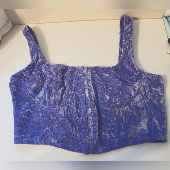 Wild Fable M purple Crushed Velvet Corset - Picture 14 of 14